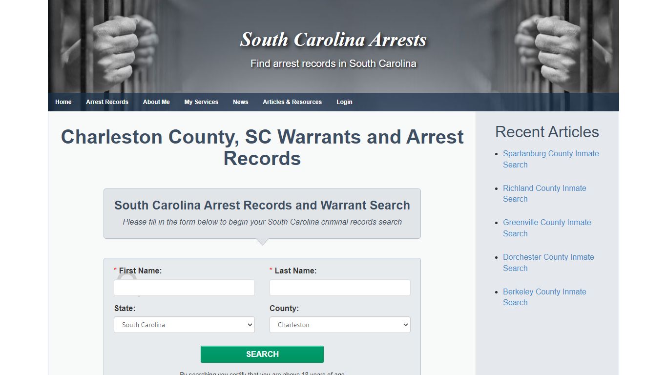 Charleston County, SC Warrants and Arrest Records