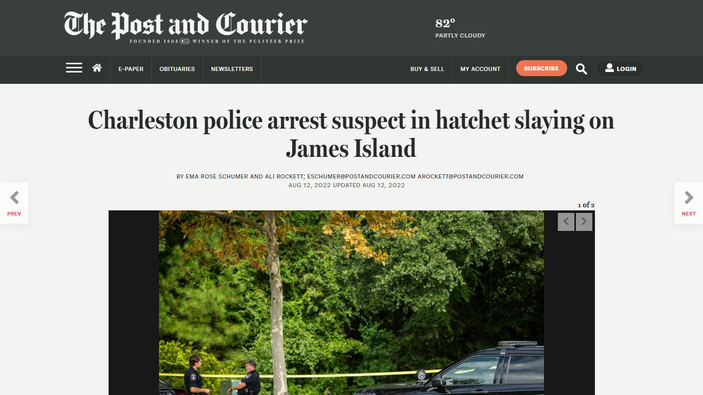 Charleston police arrest suspect in hatchet slaying on James Island ...